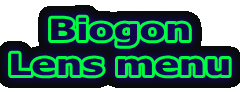 Biogon Lens menu